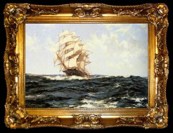 framed  unknow artist Seascape, boats, ships and warships. 137, ta009-2